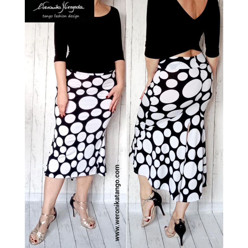 Bella - ołówkowa spódnica z falbaną