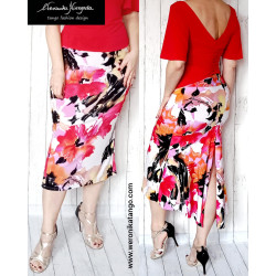 Bella - ołówkowa spódnica z falbaną