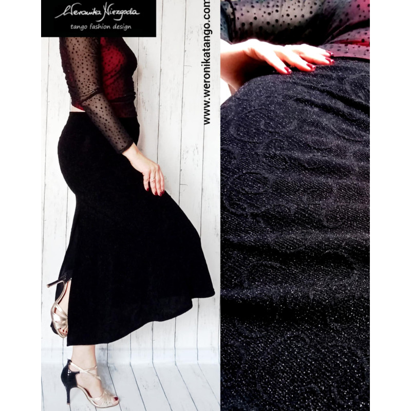 Bella - ołówkowa spódnica z falbaną