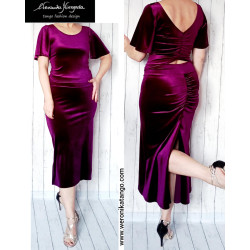 Bellatrix - welurowa ołówkowa spódnica