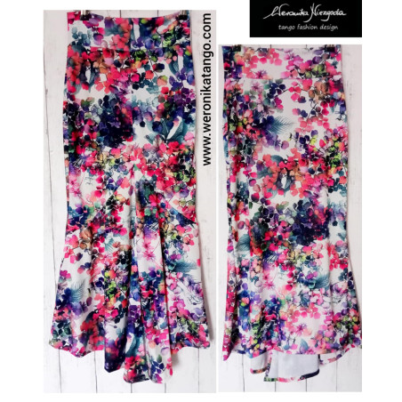 Bella - ołówkowa spódnica z falbaną