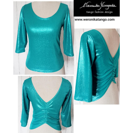 Top with ruffles at the back