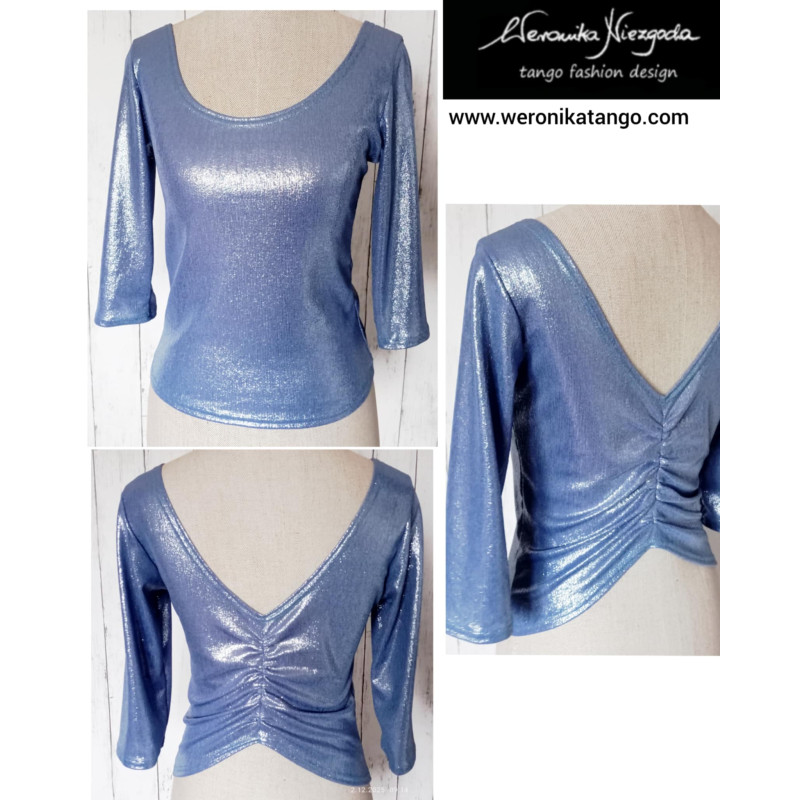 Top with ruffles at the back