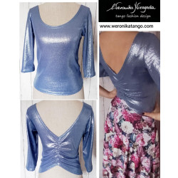 Top with ruffles at the back