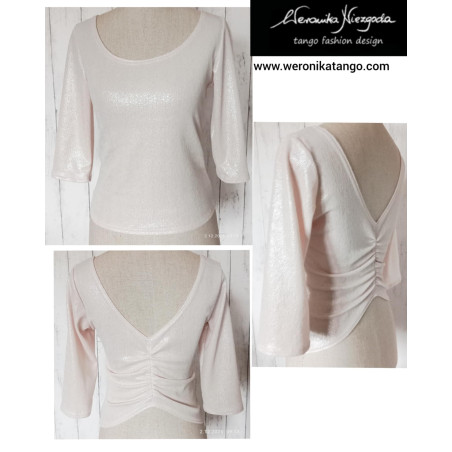 Top with ruffles at the back