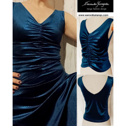 Amy - Top with ruffles at...