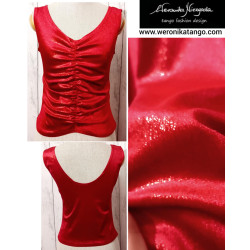 Amy - Top z marszczeniem z przodu