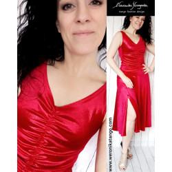 Amelia - welurowa roztańczona spódnica