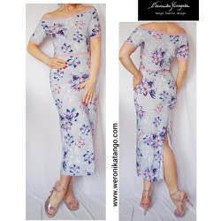 Hannah Pencil dress with a dropping sleeve