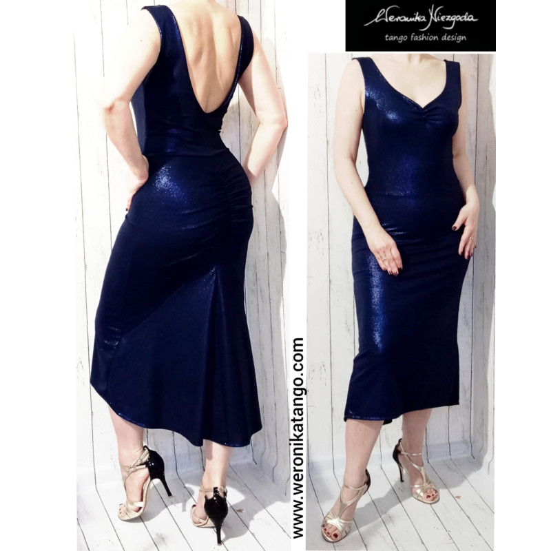 LUXIA - pencil dress with open back