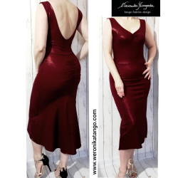 LUXIA - pencil dress with open back