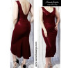 LUXIA - pencil dress with open back