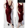 LUXIA - pencil dress with open back