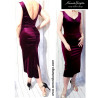LUXIA - pencil dress with open back