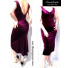 LUXIA - pencil dress with open back