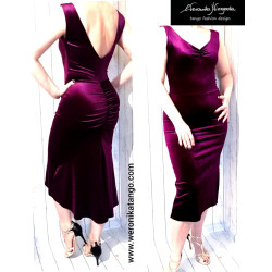 LUXIA - pencil dress with open back