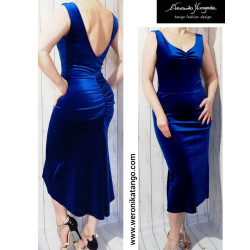LUXIA - pencil dress with open back