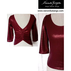 Top z marszczeniem z tyłu