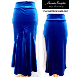 Bella - Velvet pencil tango skirt