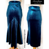 Bella - Velvet pencil tango skirt