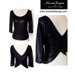 Top with ruffles at the back