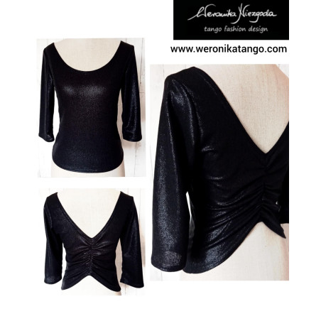 Top with ruffles at the back