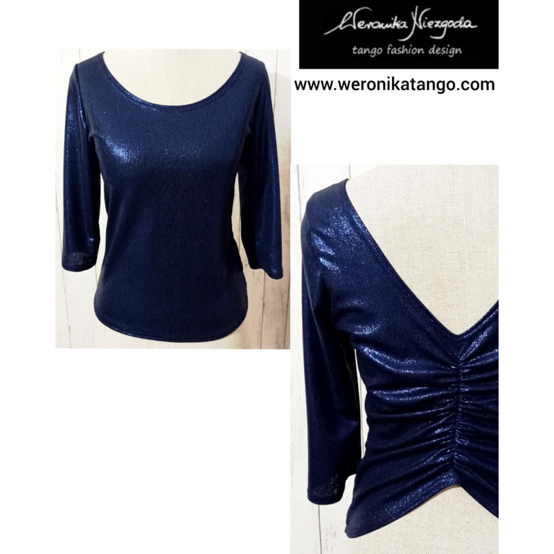 Top with ruffles at the back