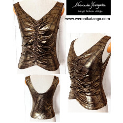 Amy - Top with ruffles at...