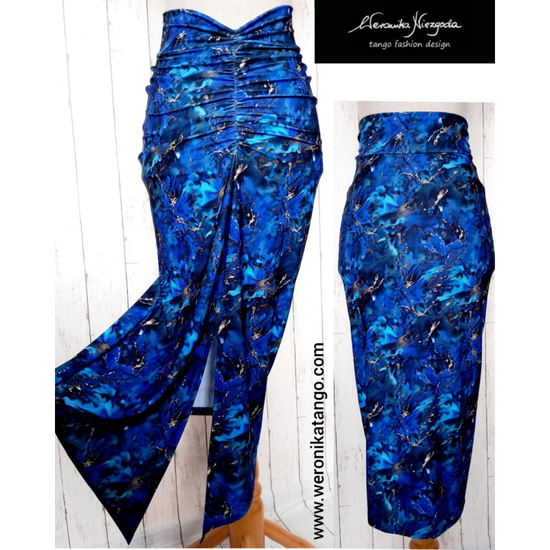 Veronica - Ołówkowa spódnica z marszczeniem