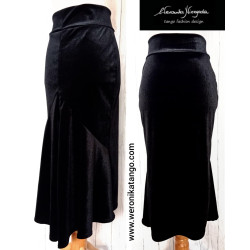 Bella - welurowa ołówkowa spódnica