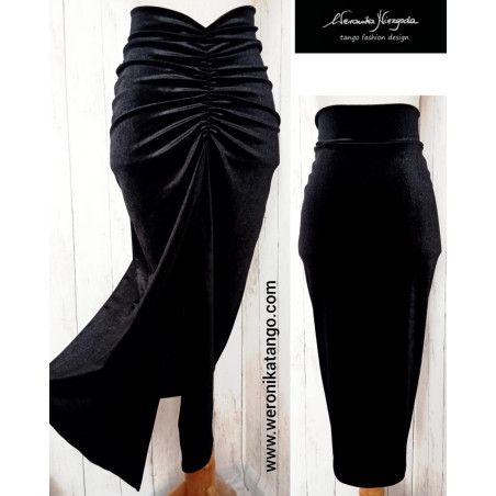 Veronica - Ołówkowa spódnica z marszczeniem