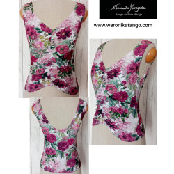 Amy - Top with ruffles at...