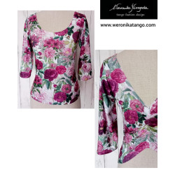 Top with ruffles at the back