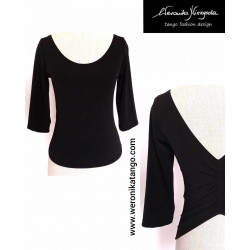 Top z marszczeniem z tyłu