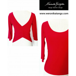 Top with ruffles at the back