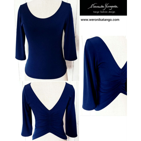 Top with ruffles at the back