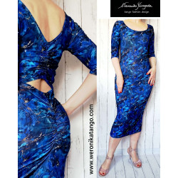 Ariel - pencil dress with ruffles at the back