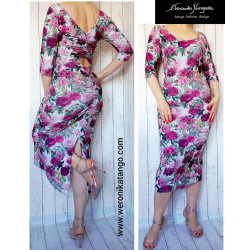 Ariel - pencil dress with ruffles at the back