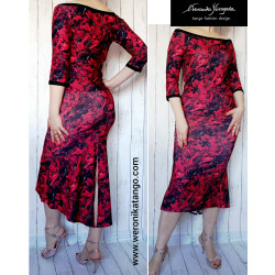 Bella - ołówkowa spódnica z falbaną