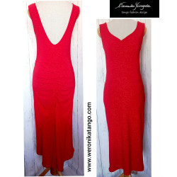 LUXIA - pencil dress with open back