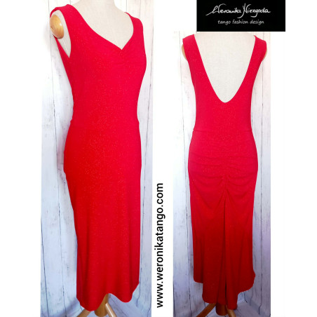 LUXIA - pencil dress with open back