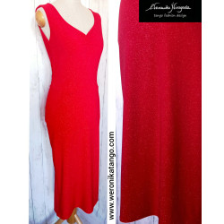 LUXIA - pencil dress with open back