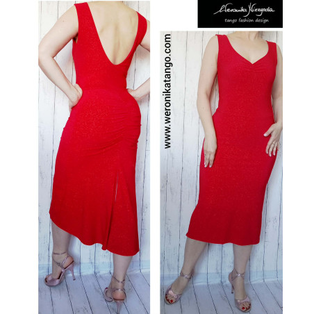 LUXIA - pencil dress with open back