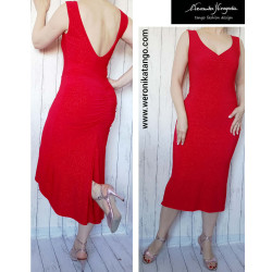 LUXIA - pencil dress with open back