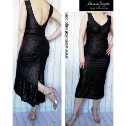 LUXIA - pencil dress with open back