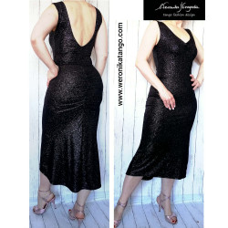 LUXIA - pencil dress with open back