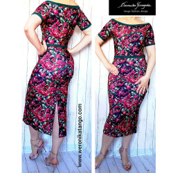 Hannah Pencil dress with a...