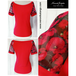 Top with sleeves off the...