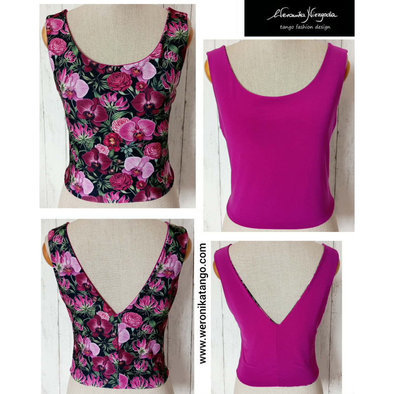 Short Reversible top 2 in 1