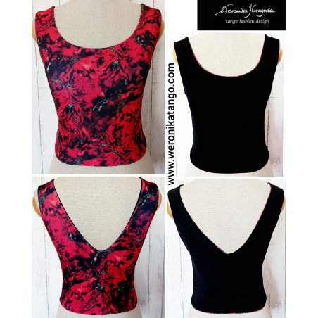 Short Reversible top 2 in 1